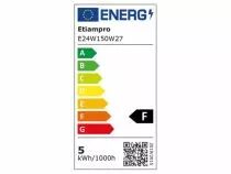 Flexible led - blanc 2700k - 120 led/m - 5 m - 24 v - ip68 - cri90 (E24W150W27)