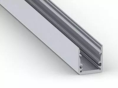 Slim line 15 fl - profil� en aluminium pour ruban led - haute efficacit� - qualit� premium - argent (AL-SL15-FL-2)