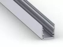 Slim line 15 fl - profil&eacute; en aluminium pour ruban led - haute efficacit&eacute; - qualit&eacute; premium - argent (AL-SL15-FL-2)