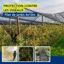 Filets de jardin 4 x 10 m (EDX-TUINNET4X10)