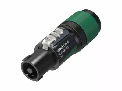 Neutrik - connecteur de c�ble speakon 4 p�les, borne � vis, serre-c�ble pour c�bles de 6 � 12 mm de diam�tre (NL4FXX-W-S)