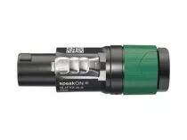 Neutrik - connecteur de c&acirc;ble speakon 4 p&ocirc;les, borne &agrave; vis, serre-c&acirc;ble pour c&acirc;bles de 6 &agrave; 12 mm de diam&egrave;tre (NL4FXX-W-S)