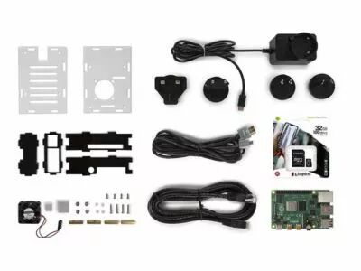Kit de d�marrage avec raspberry pi 4  (4 go) avec bo�tier de refroidissement (WPK4-4GB)
