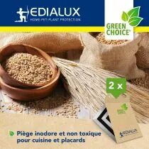 Green choice - pi&egrave;ge &agrave; mites alimentaires, 2 pi&egrave;ces (EDX-GPFMTBX)