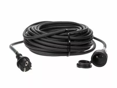 Rallonge en caoutchouc avec gaine r�tractile - 3g2.5 - 25 m - terre fran�aise (EC25R25STBHQ)