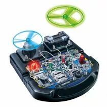 Kit de projets &eacute;lectroniques - 19 exp&eacute;riences - led, ventilateur et son (KNS110)
