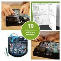 Kit de projets &eacute;lectroniques - 19 exp&eacute;riences - led, ventilateur et son (KNS110)