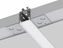 Profil&eacute; pour plaque de pl&acirc;tre, rsl15fl us pour installation trimless, niche, aluminium brut, adapt&eacute; au r&eacute;flecteur vega95 (augmen