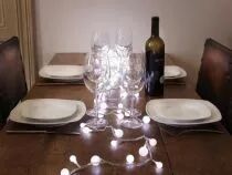 Aura led - 6 m - 90 boules - blanc - c&acirc;ble transparent - modulateur - 24 v (V-AUR-06-A-24V-CW-TW)