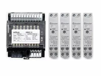 Kit de gradation velbus � quatre canaux (VMBDIMSET4)