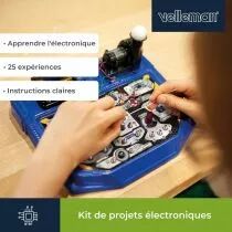 Kit de projets &eacute;lectroniques - 25 exp&eacute;riences - circuits amusants (KNS120)
