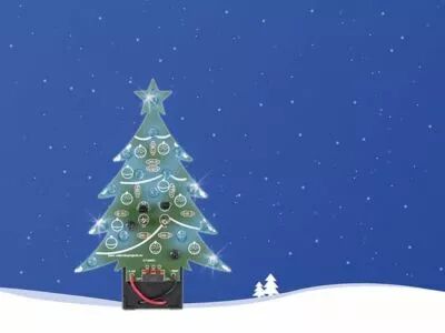 Sapin de no�l � led - bleu - interrupteur on/off (WSSA100B)