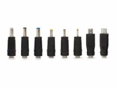 Jeu de 8 connecteurs dc universels pour connecteur m�le 2.1 x 5.5 mm (PSS6E/PLUGS)