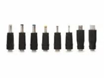 Jeu de 8 connecteurs dc universels pour connecteur m&acirc;le 2.1 x 5.5 mm (PSS6E/PLUGS)