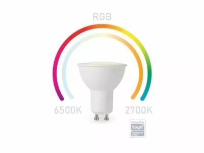 Ampoule rgb wifi smart - blanc froid & blanc chaud - gu10 (SMART1202)