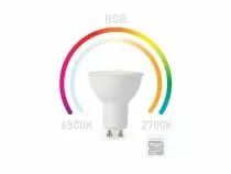 Ampoule rgb wifi smart - blanc froid & blanc chaud - gu10 (SMART1202)