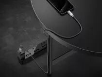 C&acirc;ble usb - usb 2.0 c &agrave; c 60w, 480mbps, magn&eacute;tique, nickel&eacute;, c&acirc;ble tress&eacute; en coton - 1 m&egrave;tre (HQMUSB210)