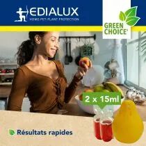 Green choice - pi&egrave;ge &agrave; mouches des fruits, 2 x 15ml (EDX-GPFFTBX)