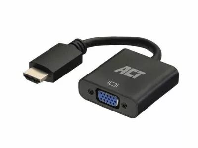 C�ble adaptateur hdmi m�le vers vga femelle, avec audio - 0.15 m (ACTAC7535)
