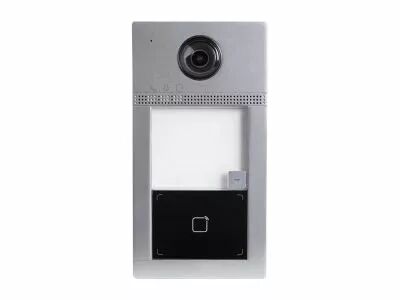 Sonnette vid�o professionnelle ip m�tal 1 bouton - gris - poe (EDS101S)