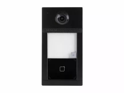 Sonnette vid�o professionnelle ip m�tal 1 bouton - noir - poe (EDS101B)