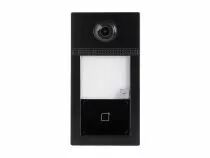 Sonnette vid&eacute;o professionnelle ip m&eacute;tal 1 bouton - noir - poe (EDS101B)
