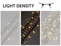 Luna led - 40 m - 600 led - arizona blanc - c&acirc;ble vert -  - 24 v (V-LUN-40-A-24V-AW-GW)