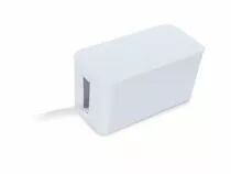 Bloc multiprise avec bo&icirc;te de rangement - 3 prises - c&acirc;ble de 1.5 m - blanc - terre allemande (EB3WSWOG)