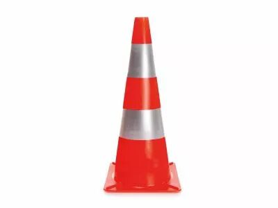 C�ne r�fl�chissant rouge/argent - 50 cm (1190-50R)