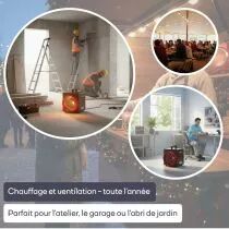 Chauffage industriel &agrave; ventilateur - 3300 w - ipx4 (IH0004N)