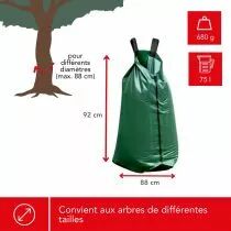 Sac d'arrosage pour arbres - 75 l - 420 g/m&sup2;. (TWB001)