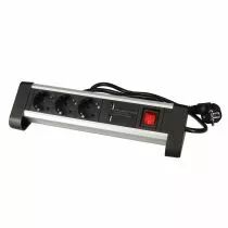 Multiprise de table - 3 prises - 2 ports usb - 2.4 a - terre allemande (EBP03DSUN1-G)
