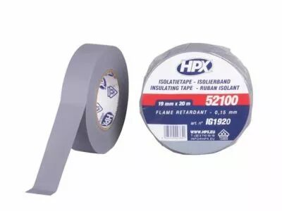 Ruban isolant pvc vde - gris 19mm x 20m (HPXIG1920)