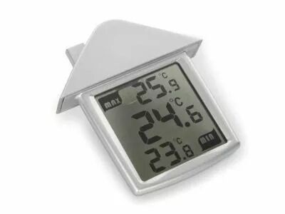 Thermom�tre de fen�tre transparent avec indications min/max (WC216)