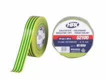 Ruban isolant pvc vde - jaune/vert 19mm x 20m (HPXIE1920)