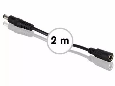 Rallonge avec connecteur d'alimentation cc (m�le-femelle) - 2 m - noir (PSS6EDC2M)