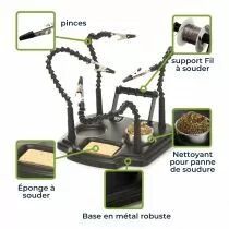 Troisi&egrave;me main avec 4 bras et support d'&eacute;tain &agrave; souder (VTHH7)