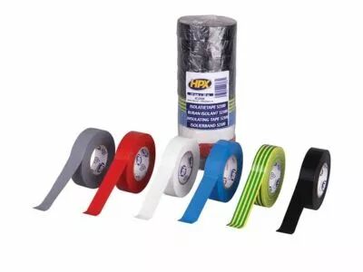 Ruban isolant pvc vde - assortiment 19mm x 20m - lot de 10 (HPXIC1920)