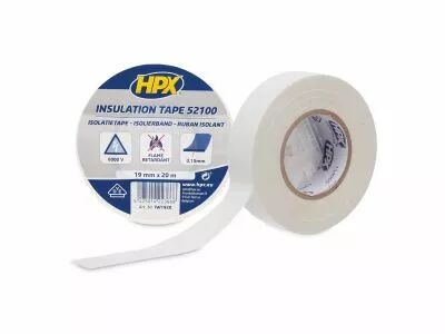Ruban isolant pvc vde - blanc 19mm x 20m (HPXIW1920)