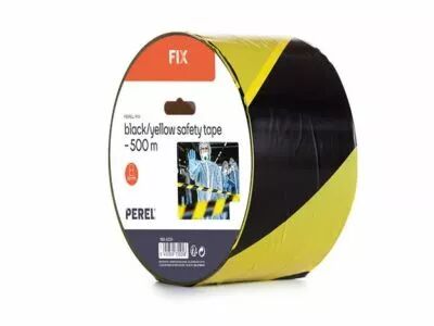 Ruban de s�curit� noir/jaune - 500 m - bobine (1188-500R)