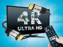 C&acirc;ble hdmi 2.0 tress&eacute; en coton avec connecteur plaqu&eacute; or - 4k video - 1 m&egrave;tre (HQMHDMI100)