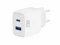 Chargeur usb, 1 x usb-c, 1 x usb-a, fonction power delivery, 20w, 1,7a, blanc (ACTAC2122)