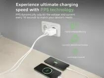 Chargeur usb, 1 x usb-c, 1 x usb-a, fonction power delivery, 20w, 1,7a, blanc (ACTAC2122)