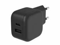 Chargeur usb rapide avec gan fast technology - 2 sorties - usb-a & usb-c - 30w (PSS6EUSB50)