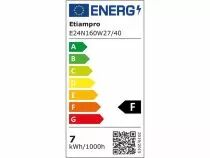 Bande led flexible - blanc 2700k - 180 led/m - 40 m - 24 v - ip20 - cri90 (E24N160W27/40)