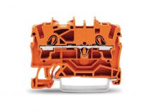 2 conducteurs à travers le bornier 2,5 mm², orange (WG20021202)