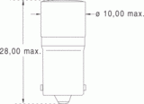 8ba9s 10x25 48v rouge ac/dc (017252)