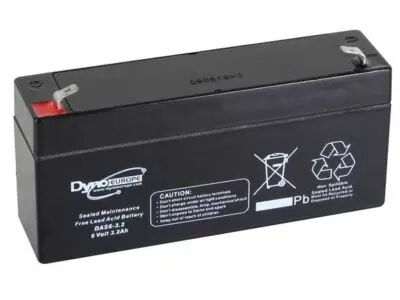 Accu acide-plomb 6v-3.2ah 134x34x66mm  (DAS6-3.2)
