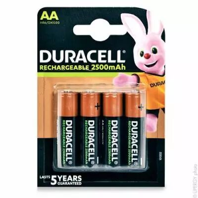 Accus Nimh blister x4 AA DURACELL ULTRA 1.2V 2500mAh
