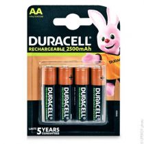 Accus Nimh blister x4 AA DURACELL ULTRA 1.2V 2500mAh